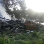 В Осташкове горели брошенные сараи